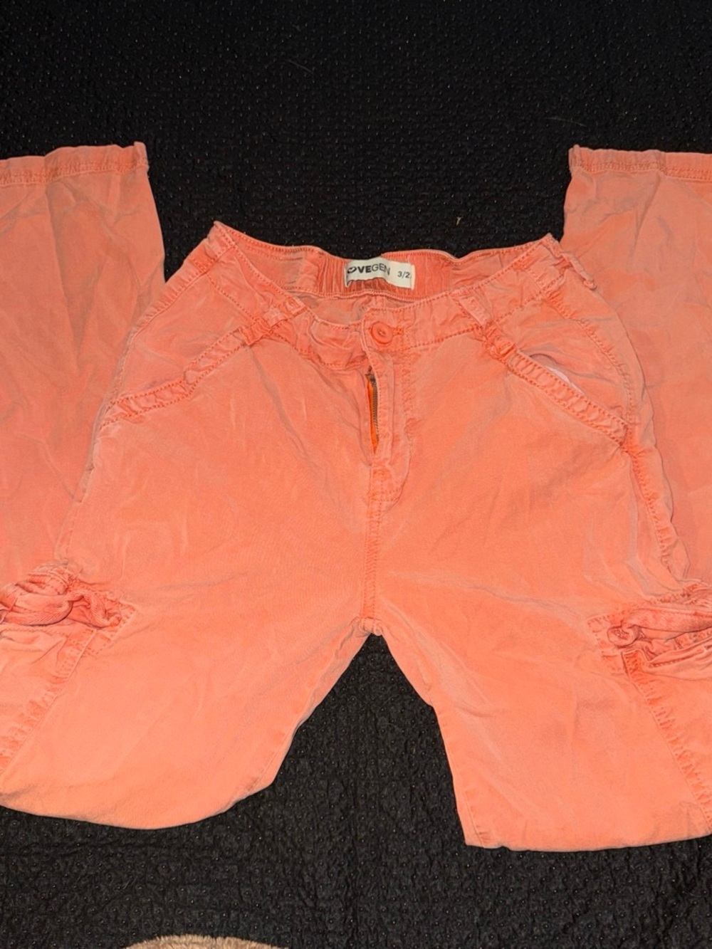 Women’s Straight Leg Cargo Pants in Coral